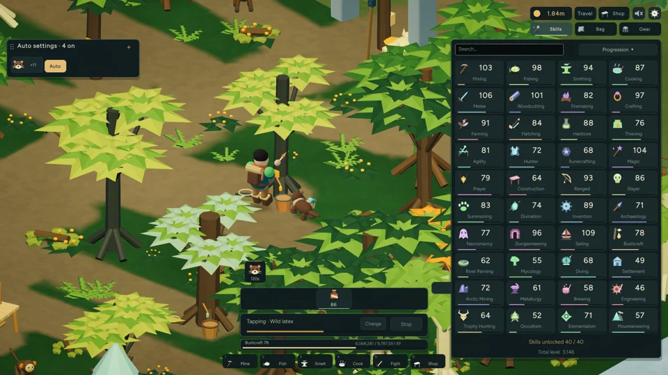 Slaskescape 2 — 40 interconnected skills