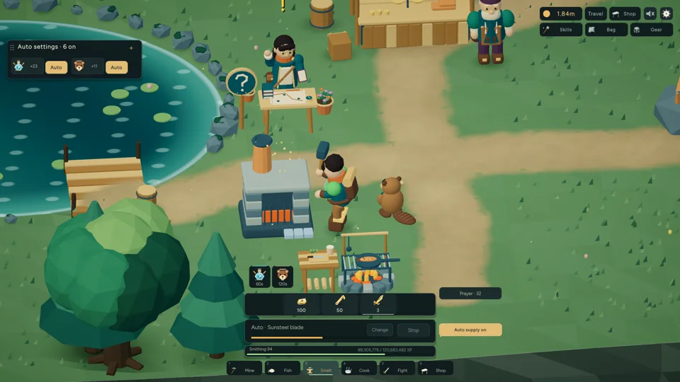 Slaskescape 2 — Crafting and auto-supply